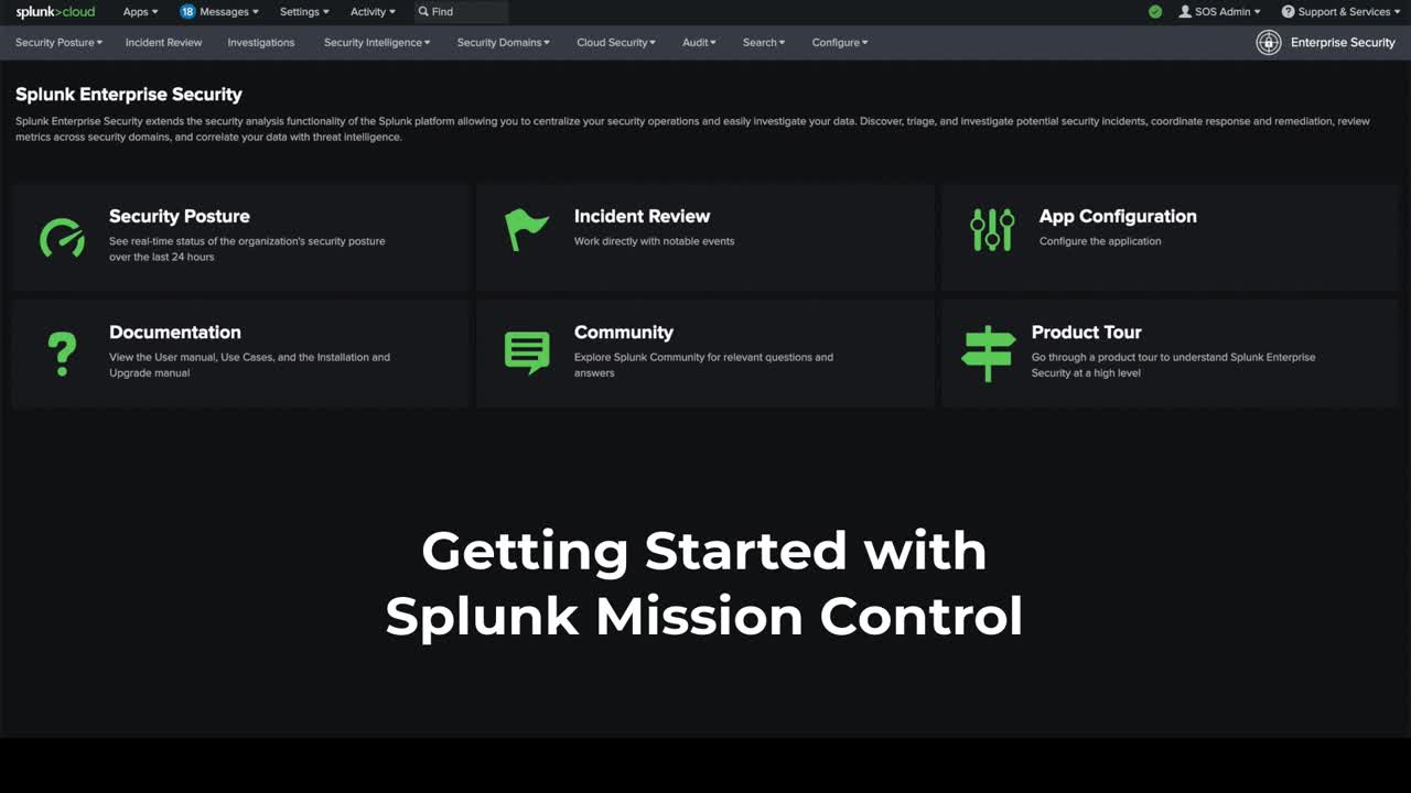 Getting Started with Splunk Mission Control