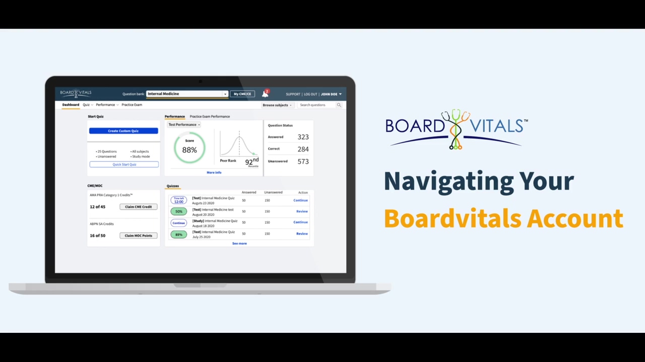 Navigating the BoardVitals Dashboard