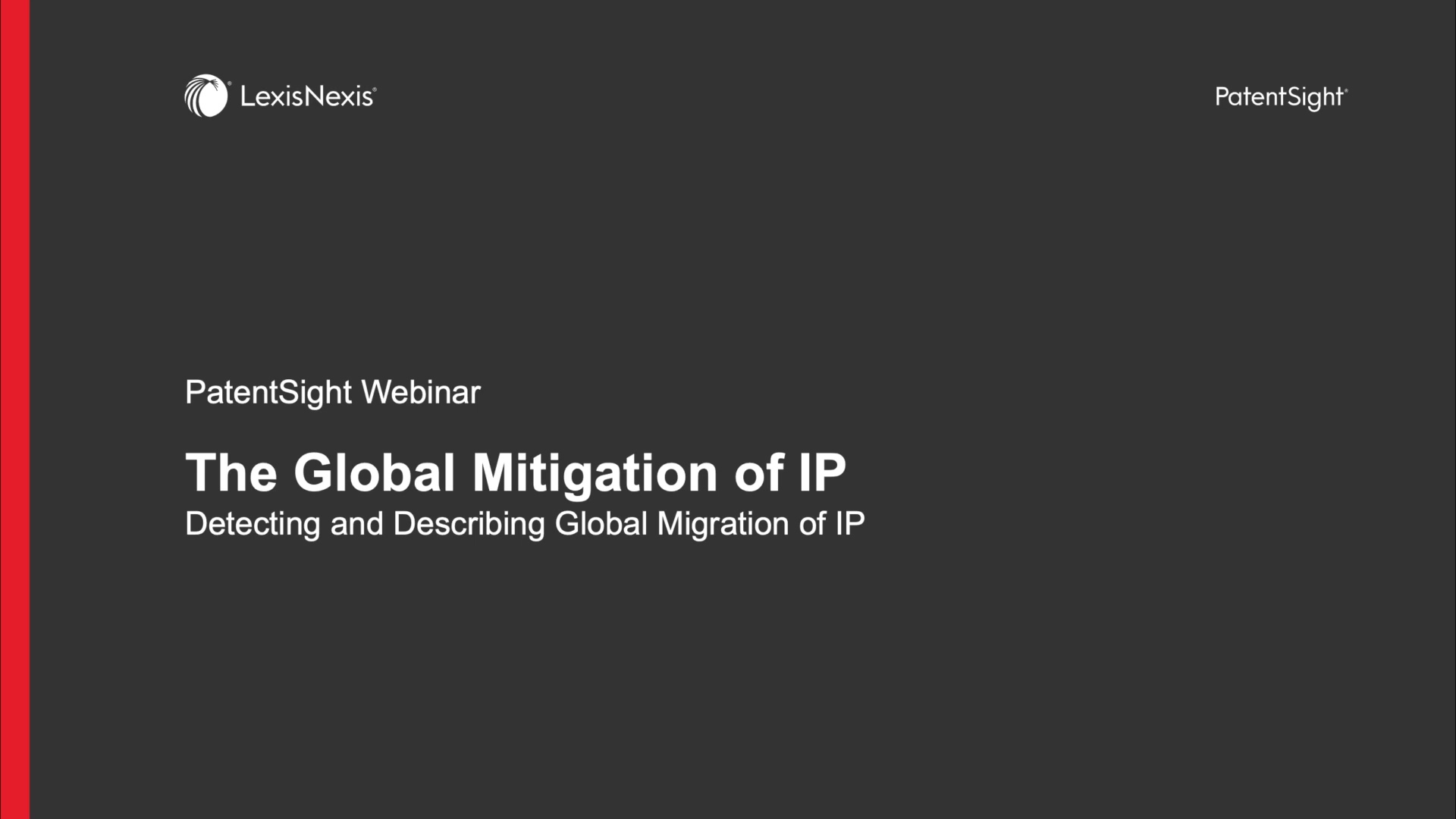 PatentSight Free Webinar – The global migration of IP