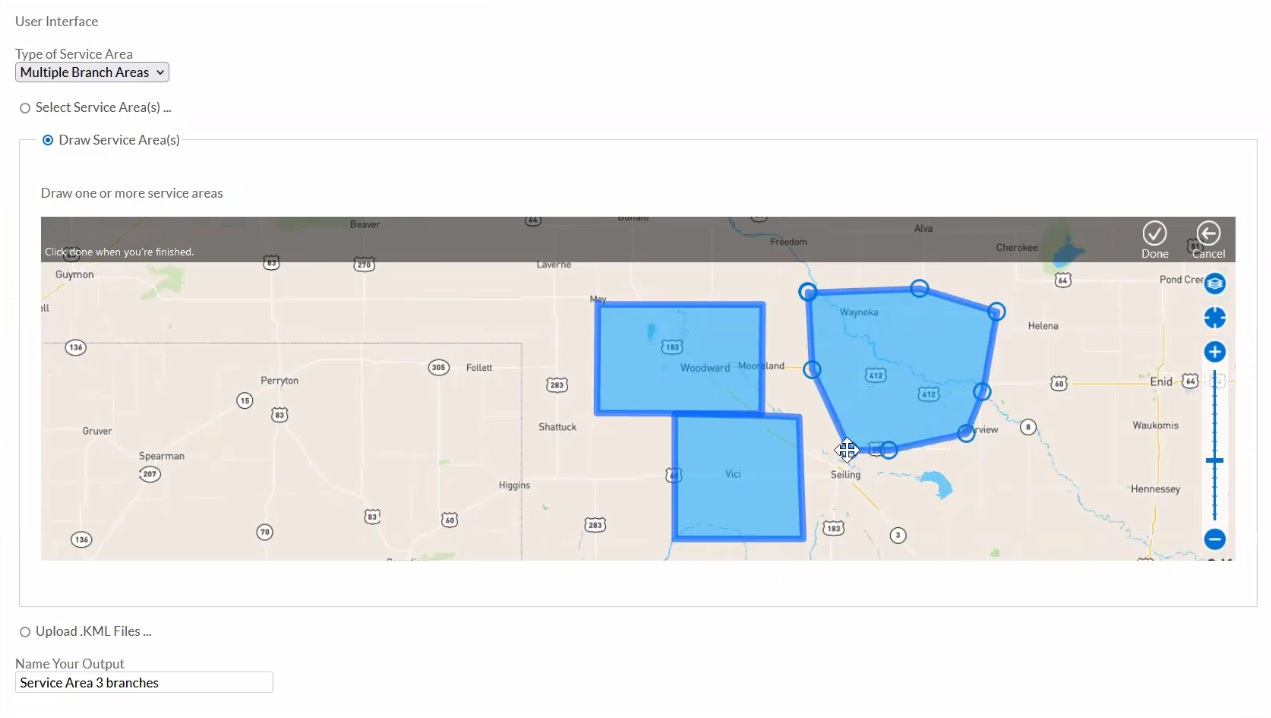 Create a Custom Service Area Within Gale Analytics