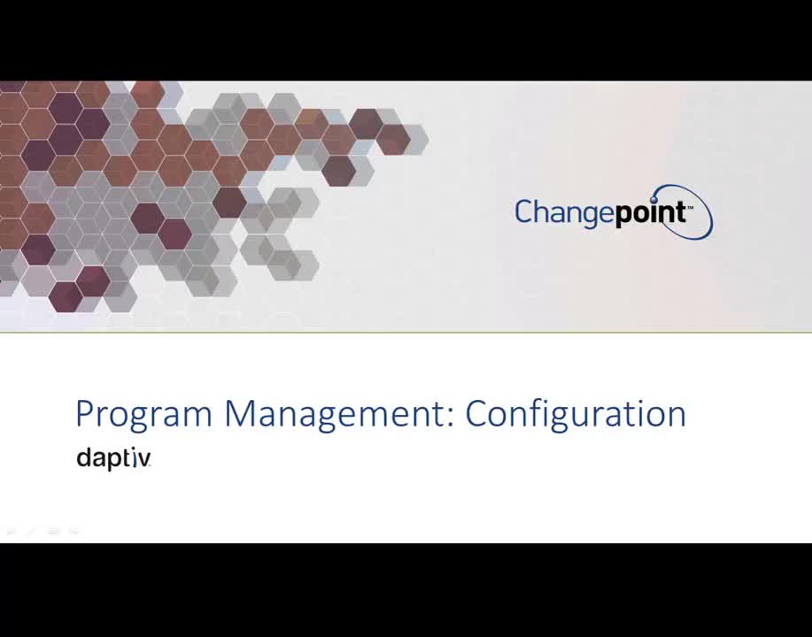 Program Management: Configuration