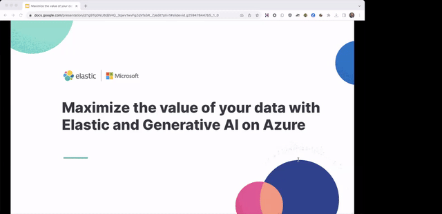 Unleash your creativity and productivity with generative AI and Elastic on Microsoft Azure