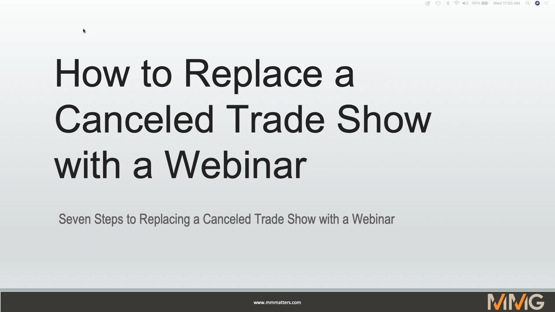 How to Replace Your Canceled Trade Show with a Virtual Webinar