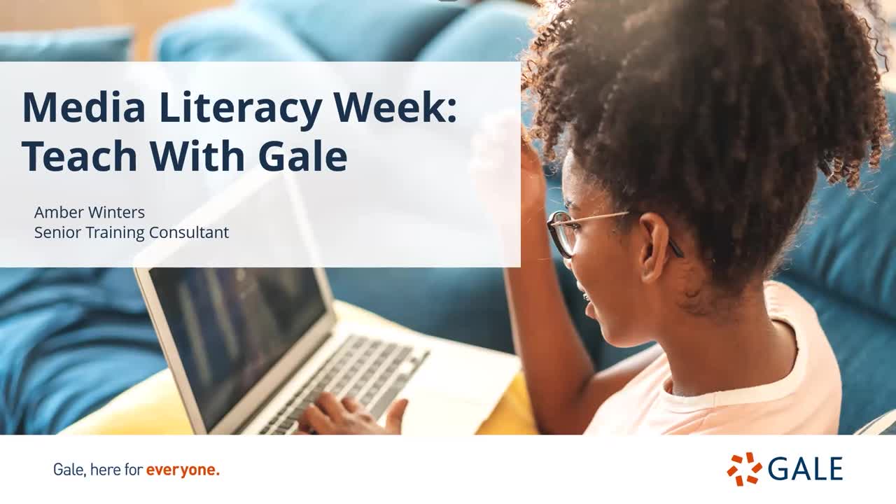 Media Literacy Week: Teach With Gale