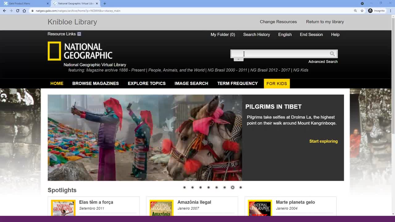 Get to Know National Geographic Virtual Library</i></b></u></em></strong>