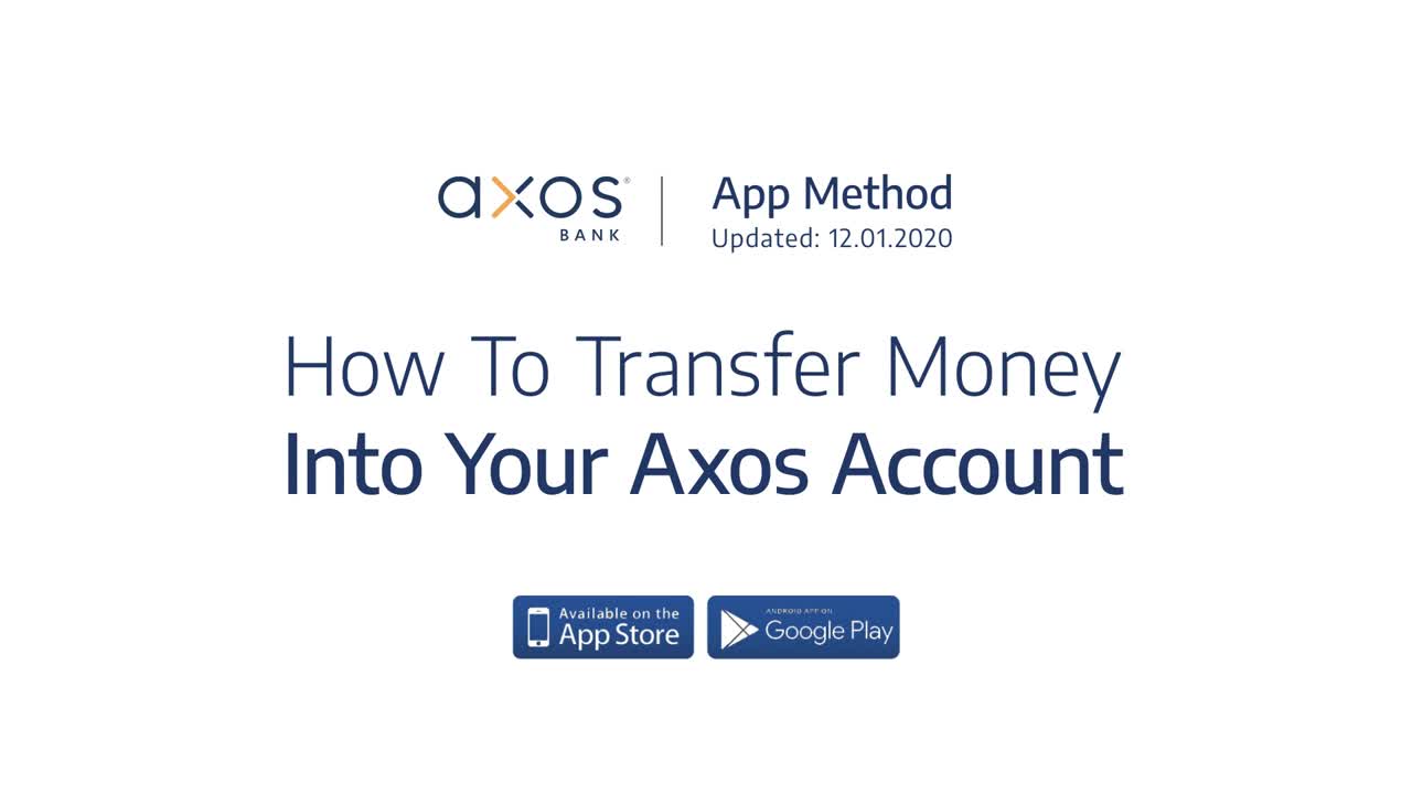 How to Transfer Money into Your Axos Account
