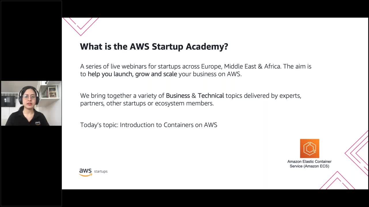 AWS Startup Academy: Introduction to Containers on AWS