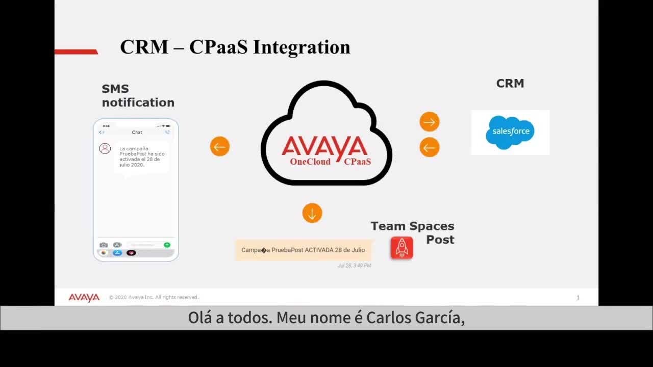 Avaya OneCloud CPaaS: Integração com Salesforce