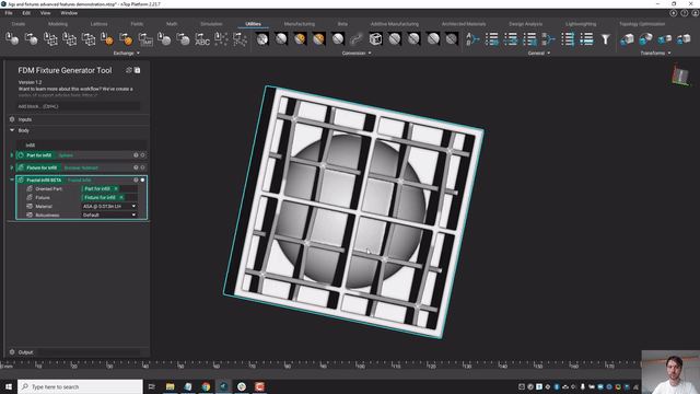video: Fractal infill for FDM 3D printed fixtures