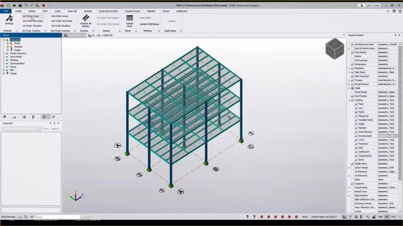 Tekla Structural Designer - Solução para Análise e Dimensionamento da era BIM