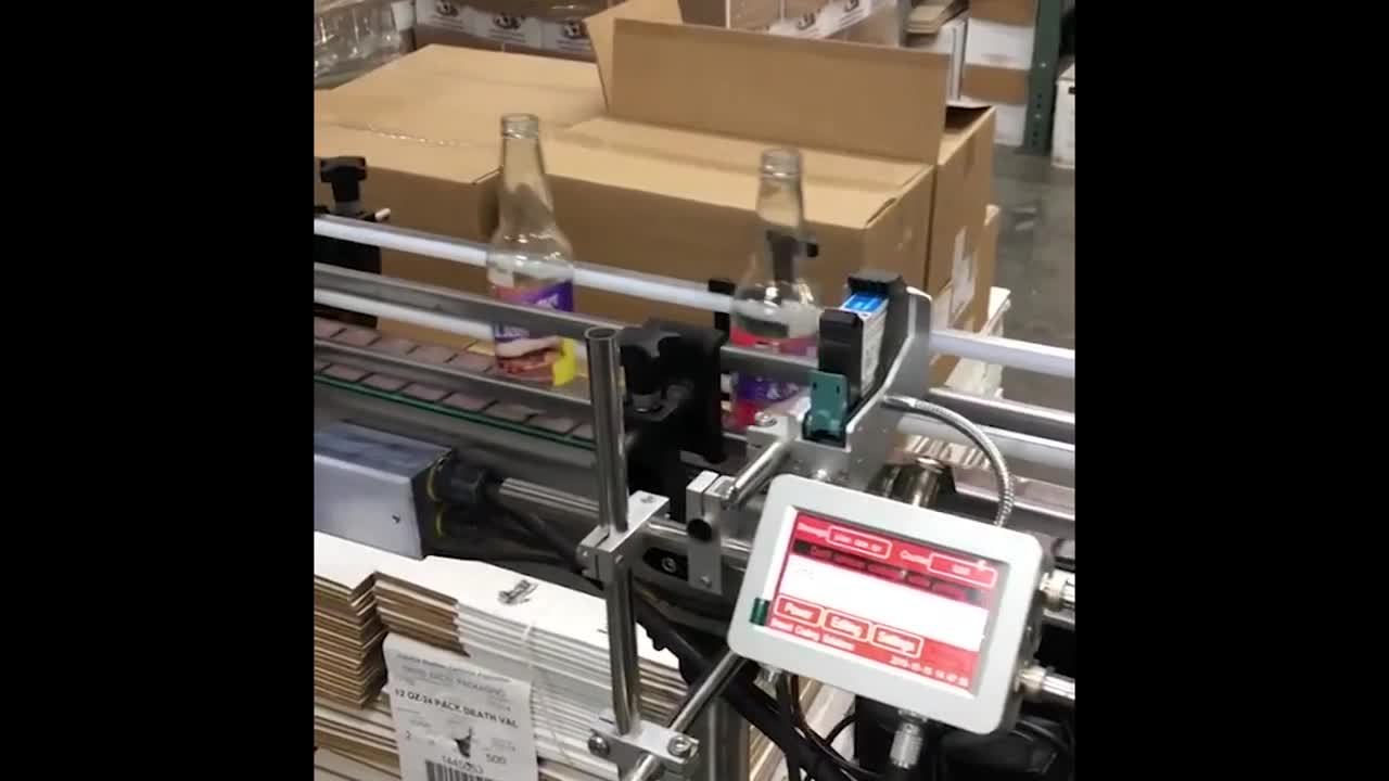 Meenjet MX1 Printer Coding Clear Glass Bottles