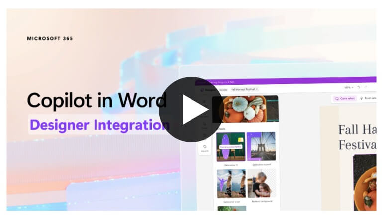 Copilot in Word: Designer Integration
