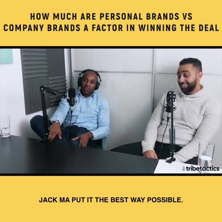 personal brands vs company brands