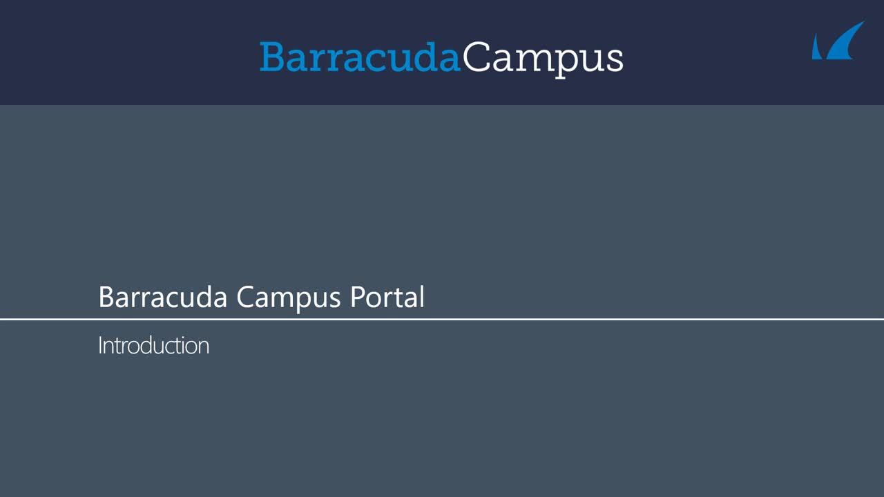 Barracuda Campus Overview Video