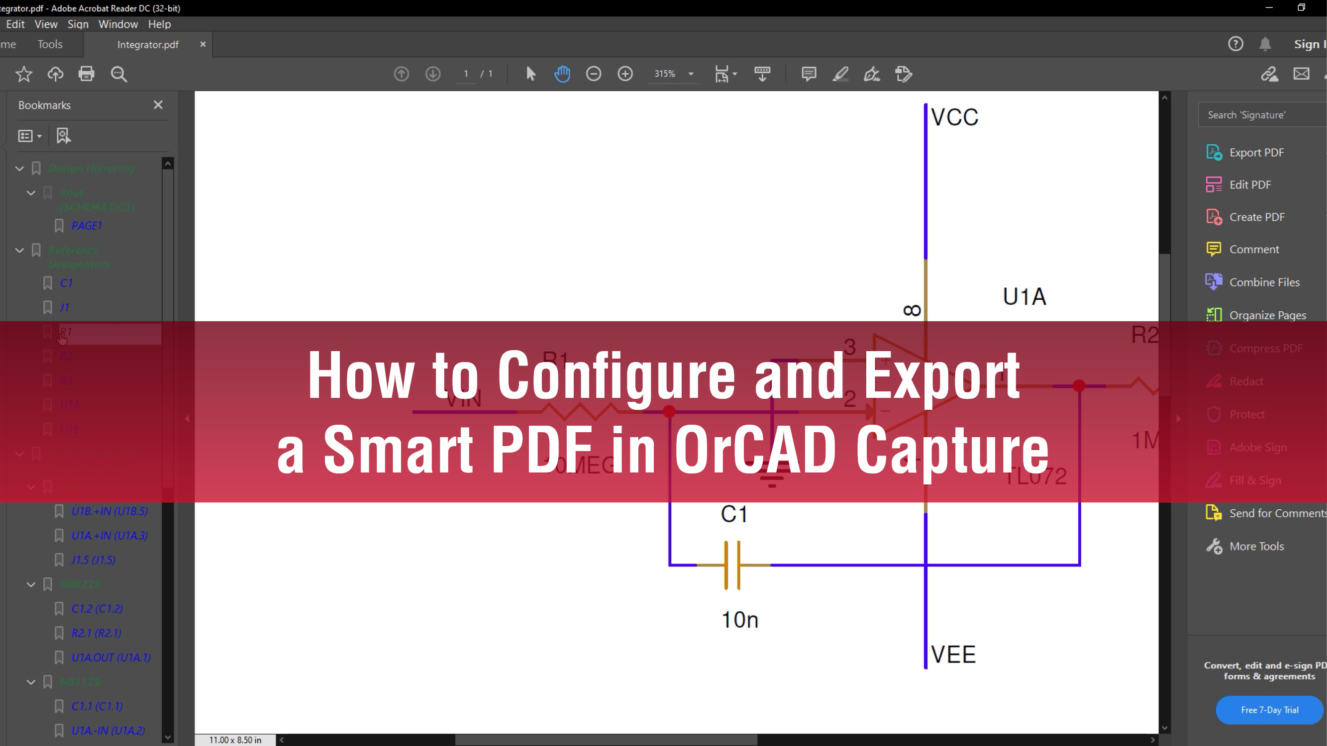 How to Configure and Export a Smart PDF in OrCAD Capture