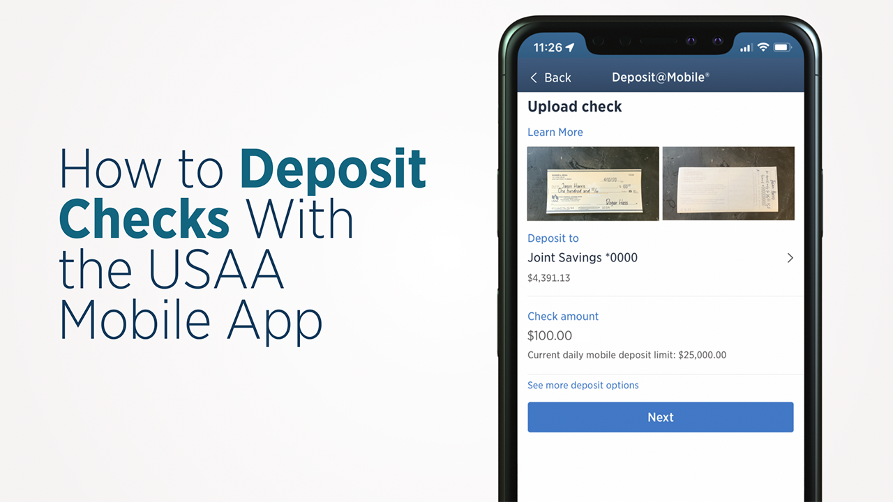 Deposits Easy ATM Cash & Mobile Check Deposits USAA