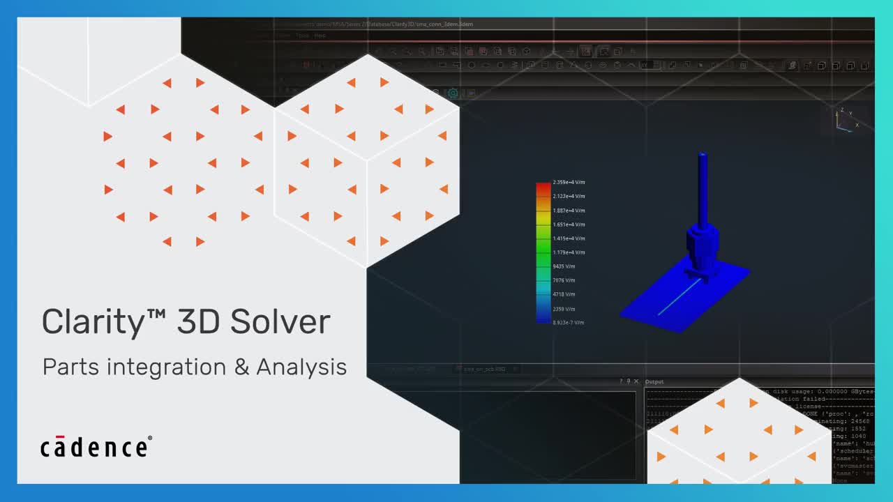 Parts integration and Analysis | Clarity 3D Solver