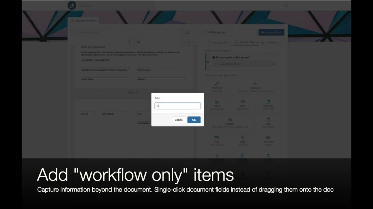 3 - Workflow only items