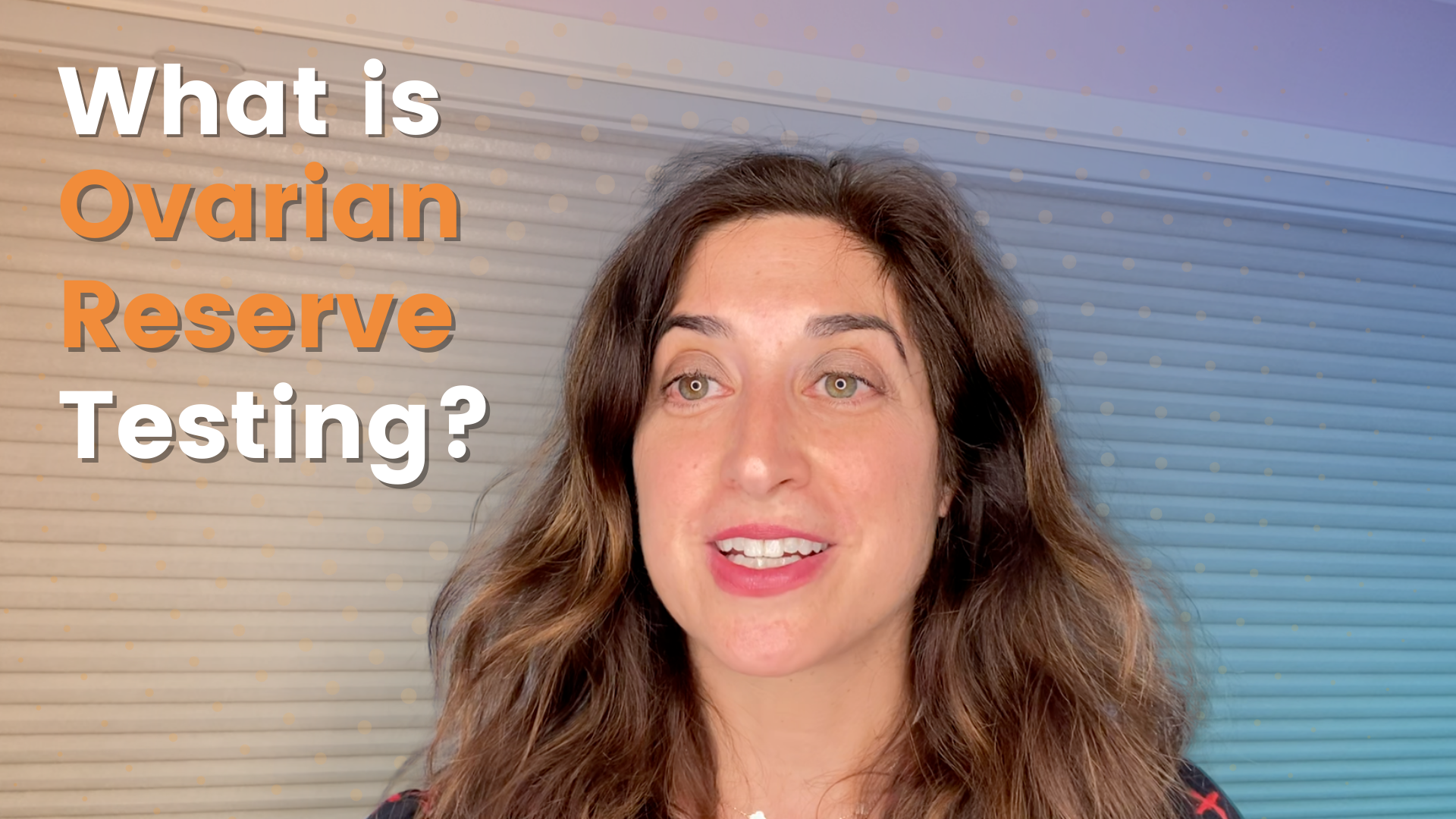 What is ovarian reserve testing