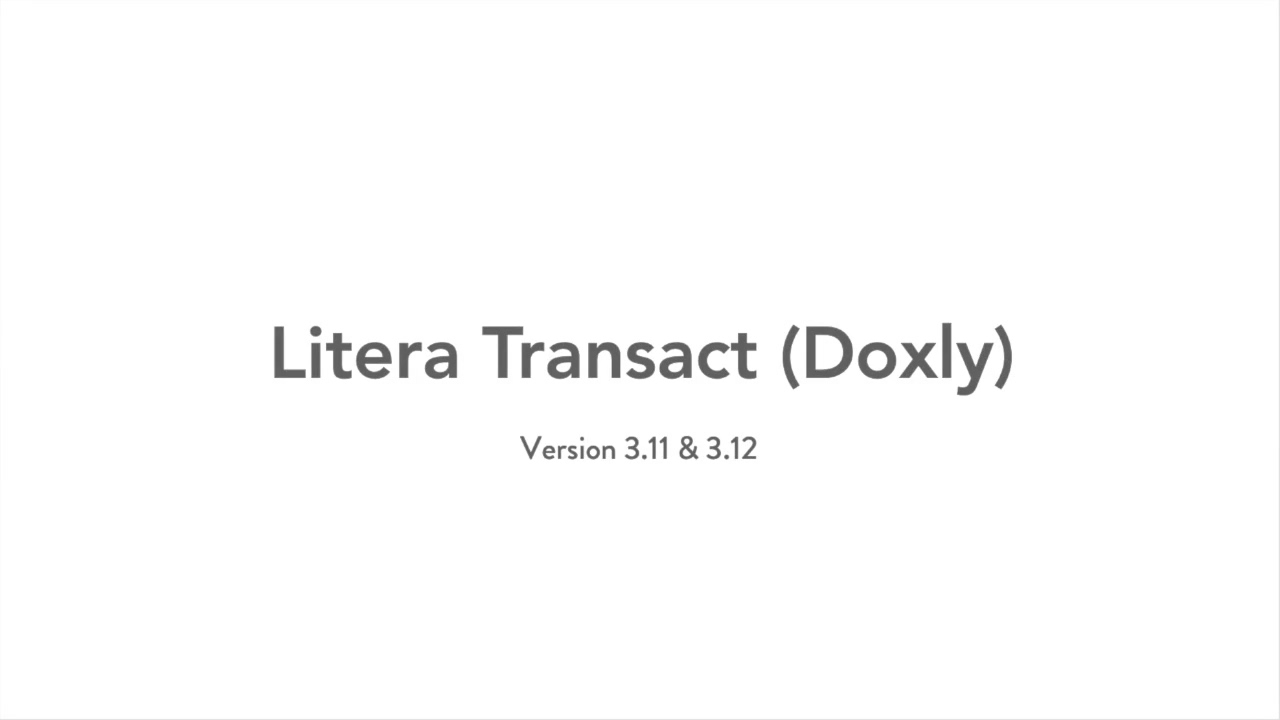 Q1 Litera Transact (Doxly) Highlight Video