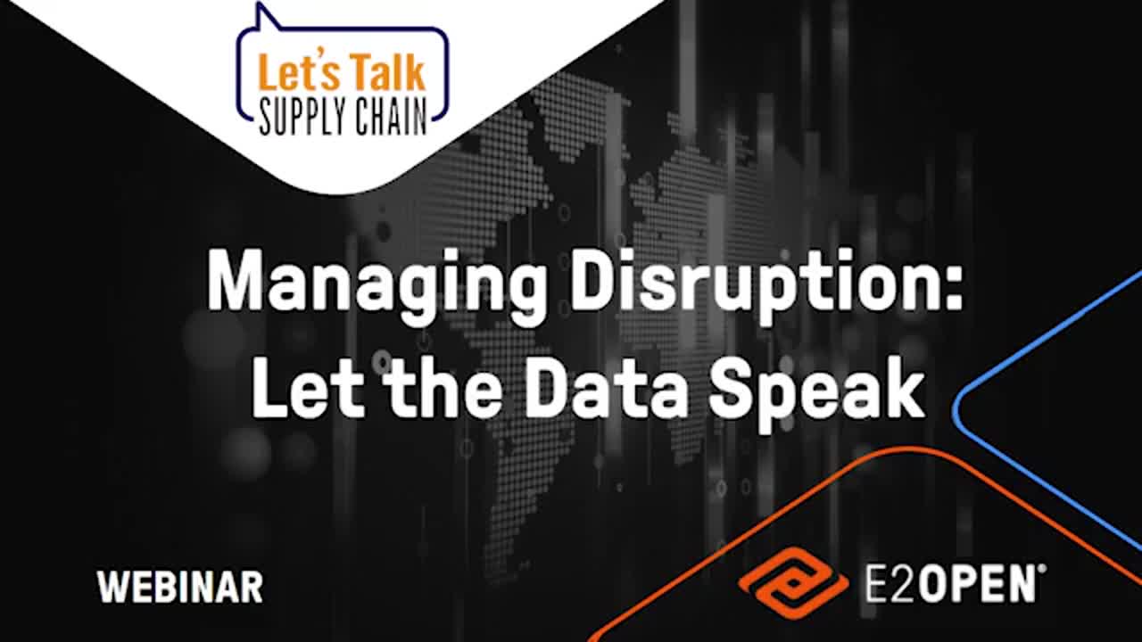 Managing Disruption: Let the Data Speak