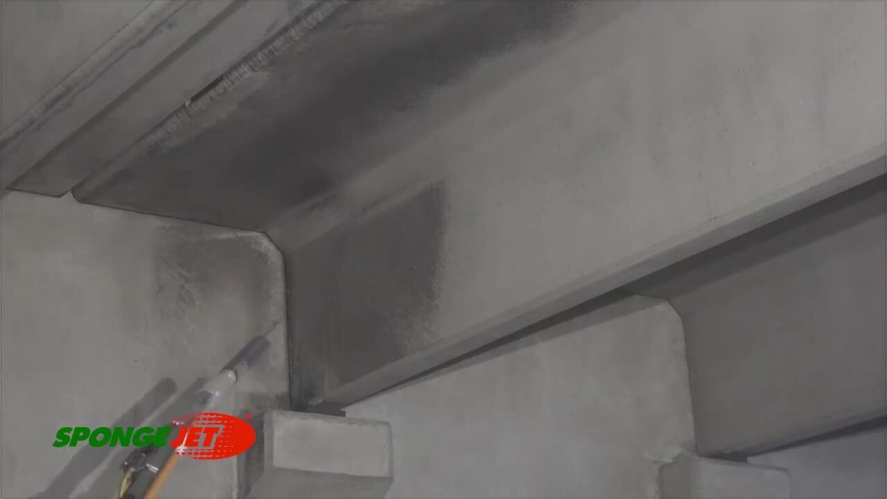 Removing Soot from Concrete Parking Garage