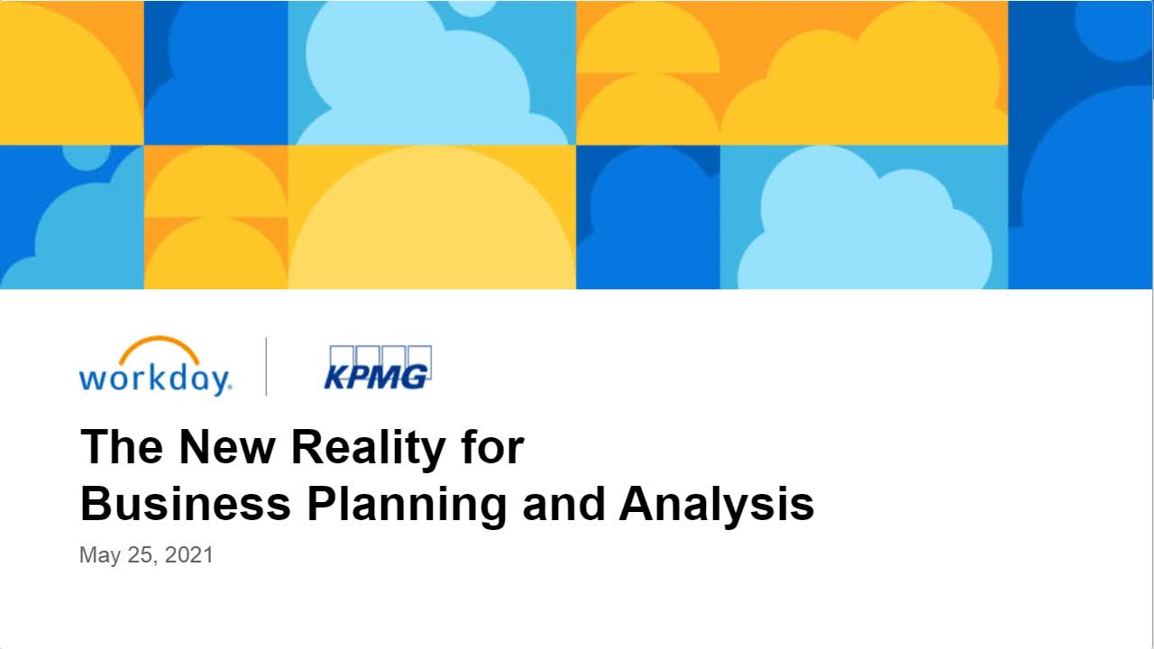 Screenshot for The New Reality for Business Planning and Analysis   